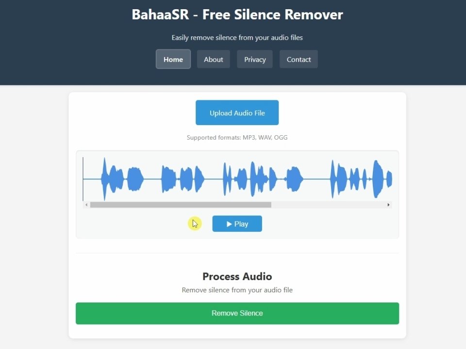 Remove silence from audio files automatically using our online tool